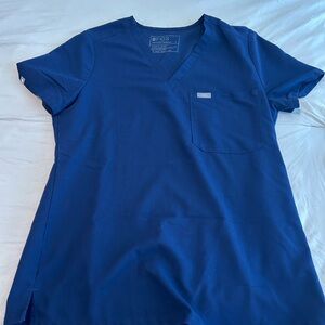 FIGS Navy Blue Scrub Top
